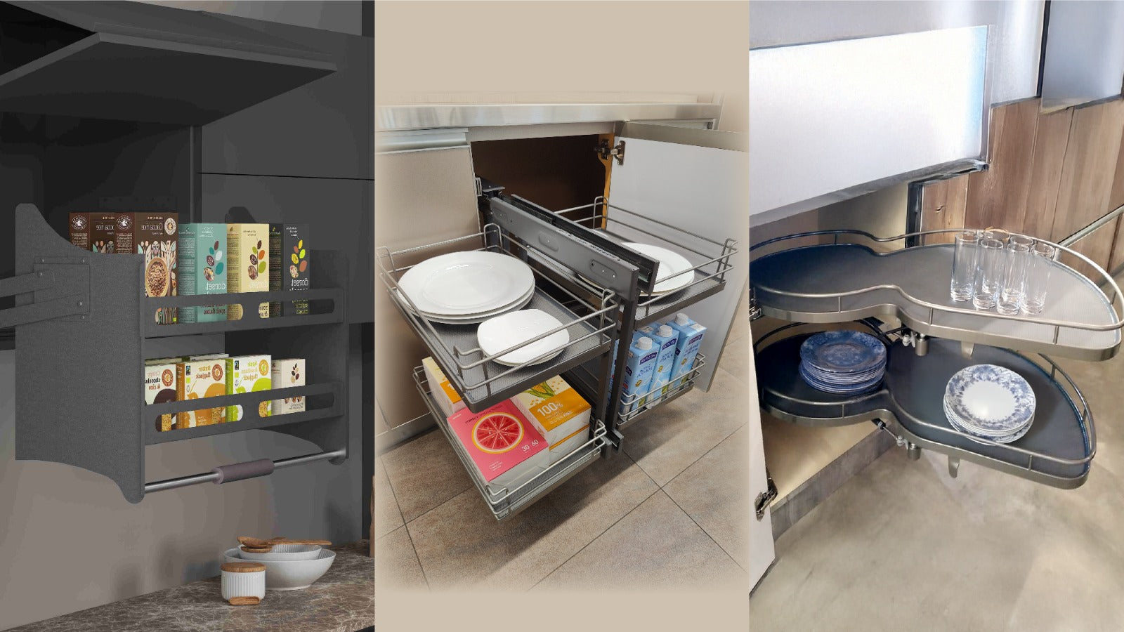 Experience Efficient Kitchen Storage with Pullout Systems by M. M. Noorbhoy