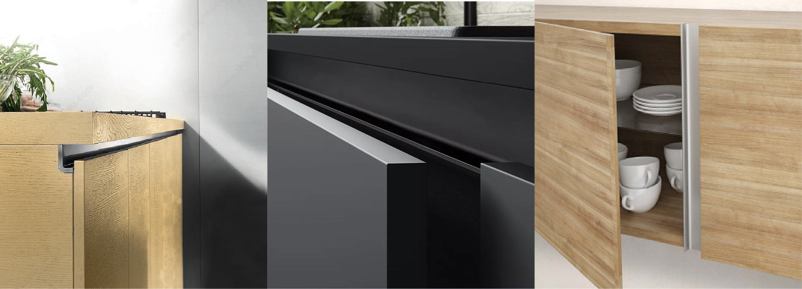 Kitchen Upper Rack Profile Handle Select the Sleek Profile Handle Options for Your Pantry Cupboard. – M ...