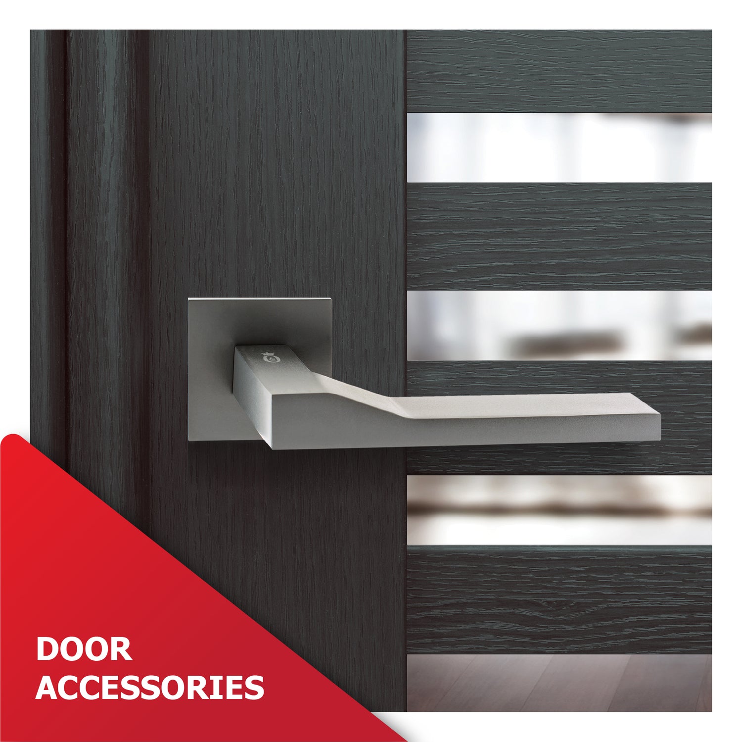 Door accessories collection featuring hinges, handles, locks, and bolts by M. M. Noorbhoy & Co.