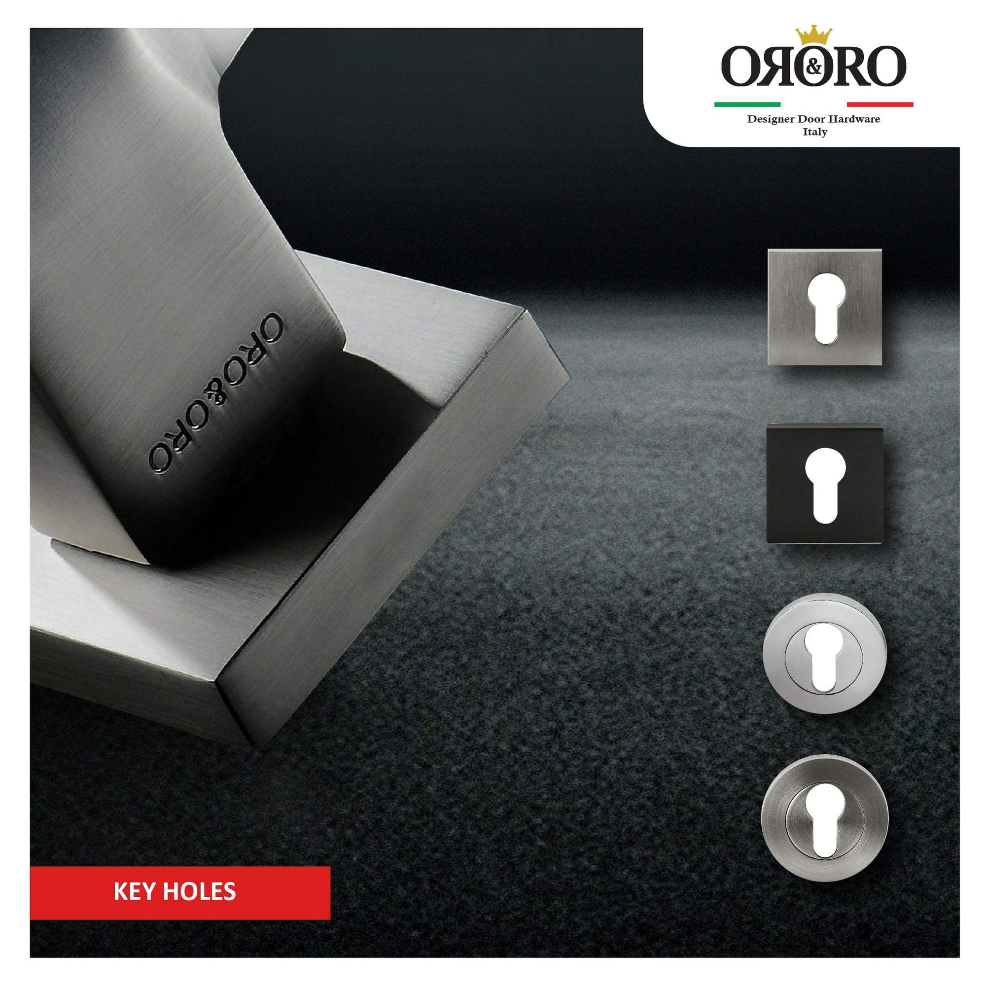 Oro & Oro Keyholes - Stylish and Functional Door Accessories for Enhanced Security and Style.