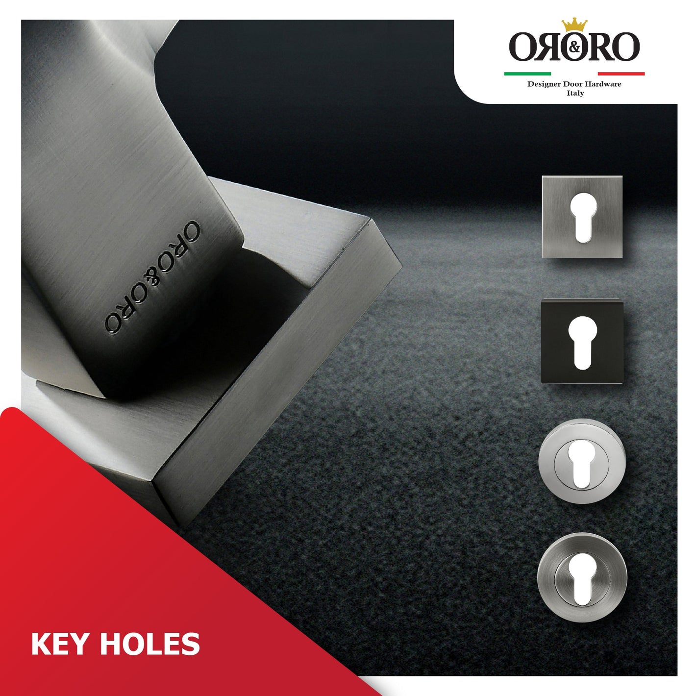 Oro & Oro Keyholes - Stylish and Functional Door Accessories for Enhanced Security and Style.