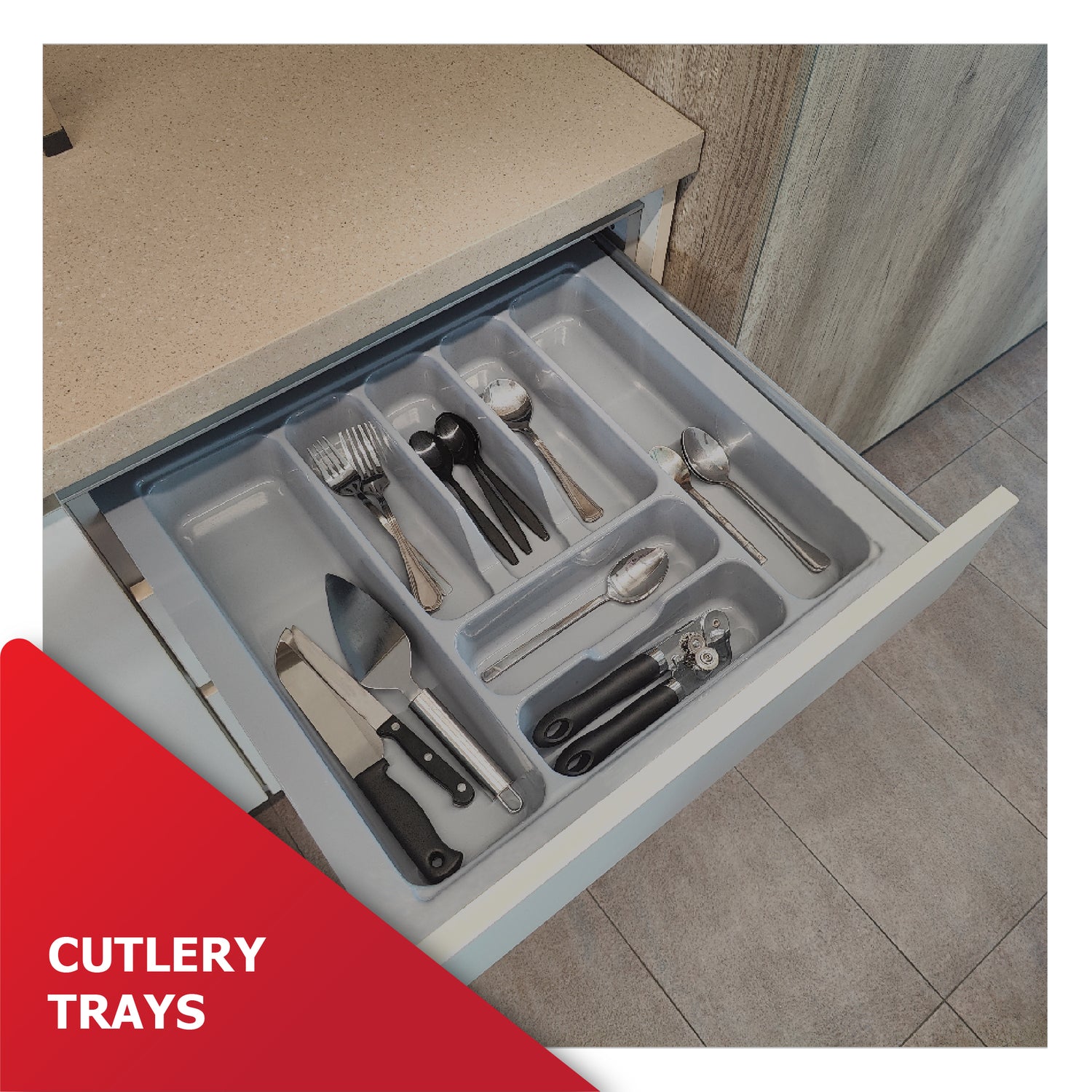 Cutlery trays - Keep your kitchen drawers organized with our stylish and functional cutlery trays.