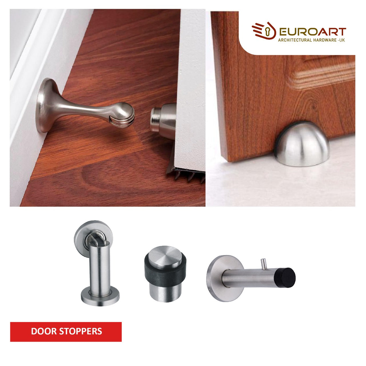 EuroArt Door Stoppers - Keep doors secure and prevent damage with our high-quality door stoppers. Choose from various styles and finishes.