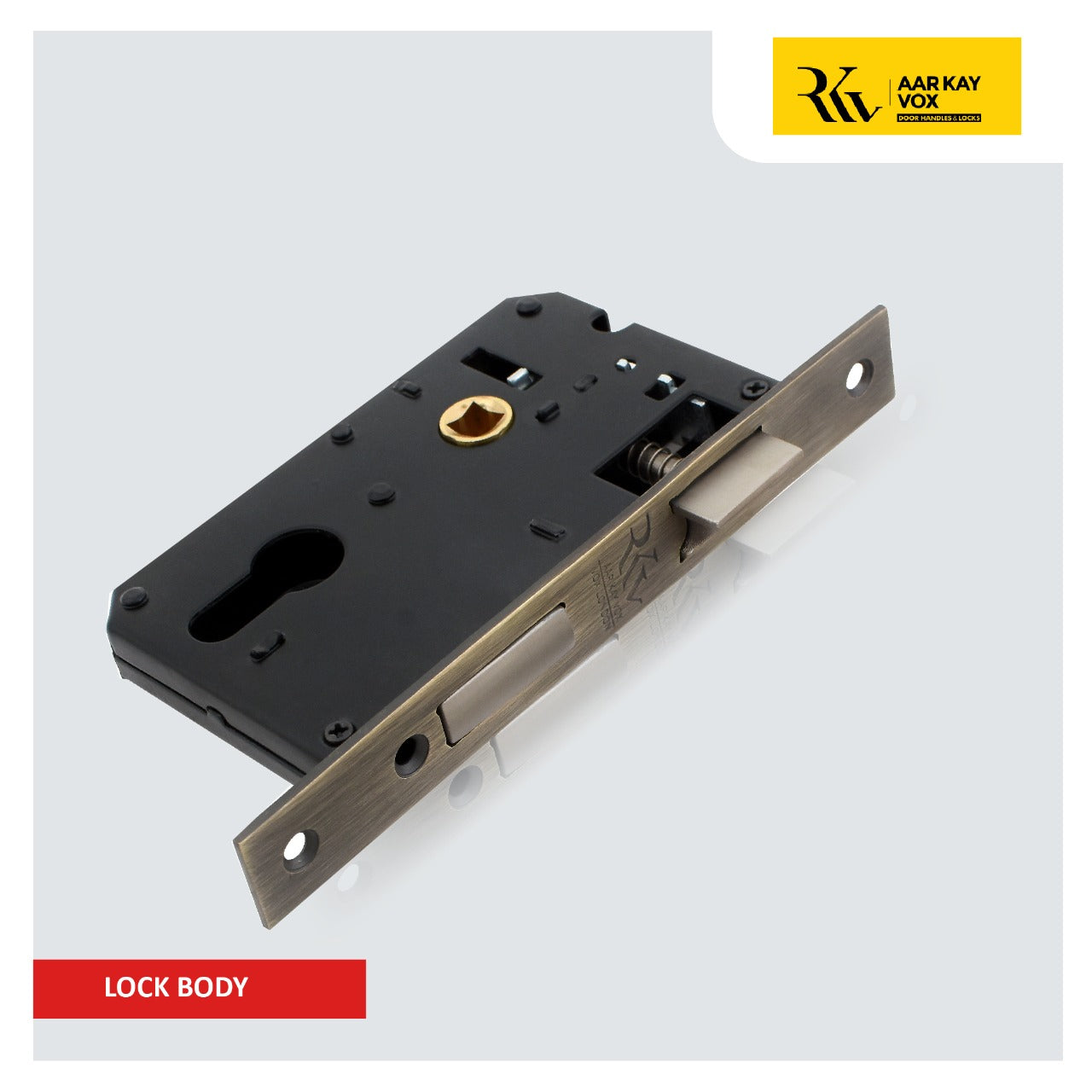 Aar Kay Vox Lock Bodies - High-quality lock bodies for enhanced door security, sold by M. M. Noorbhoy & Co.
