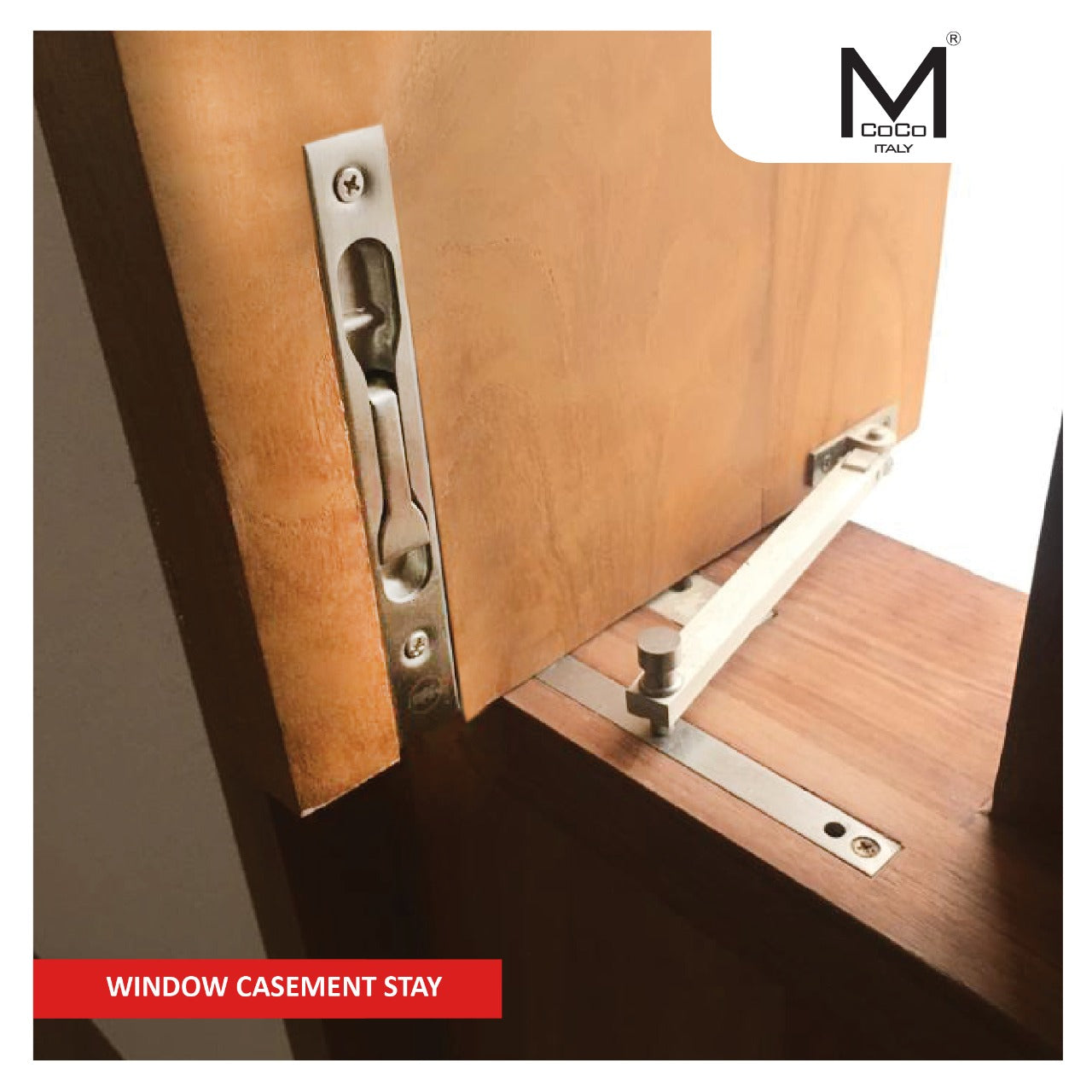 Mcoco Window Casement Stay - Enhance your windows with stylish and secure hardware solutions.