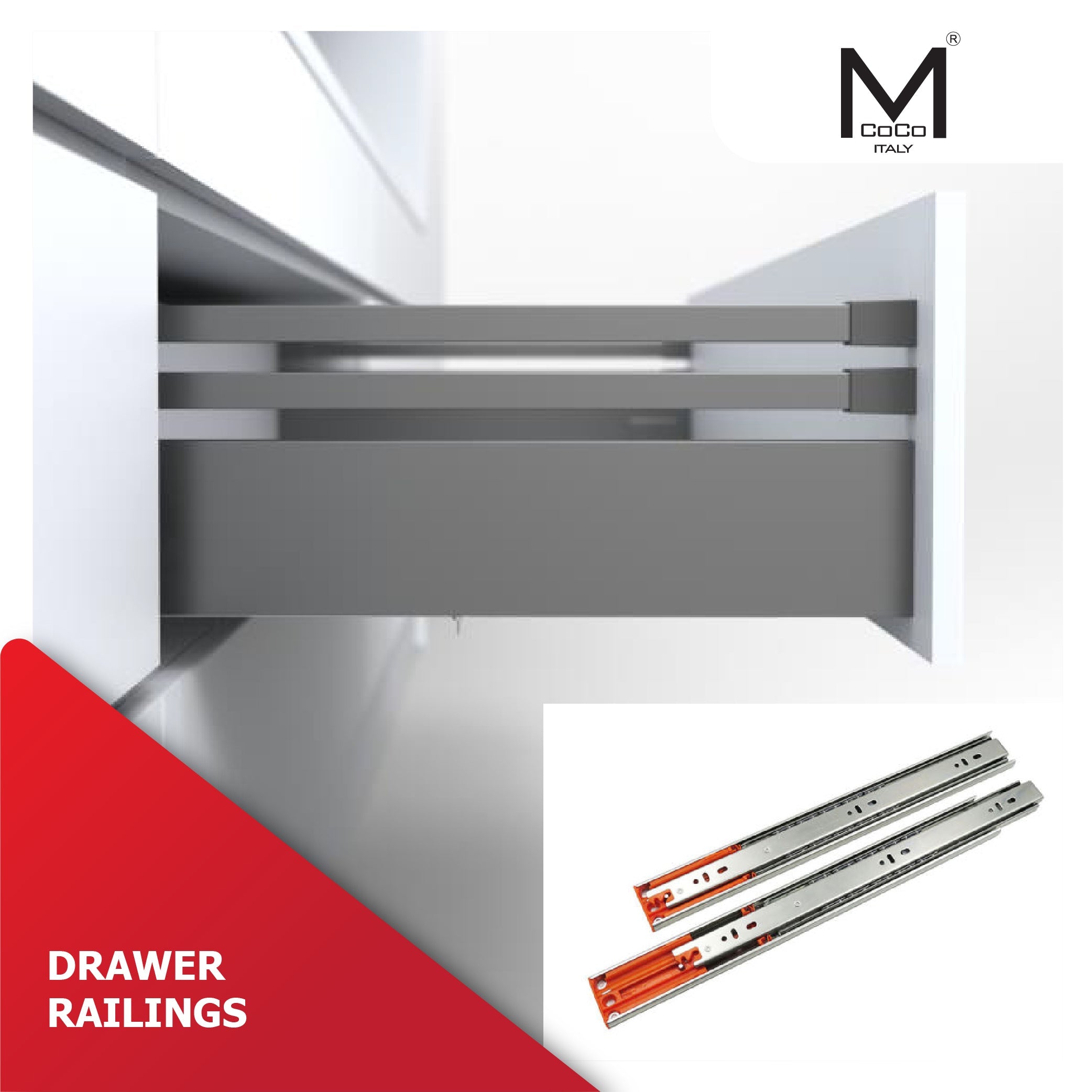 Mcoco Drawer Railings | Category – M. M. Noorbhoy & Co (Pvt) Ltd