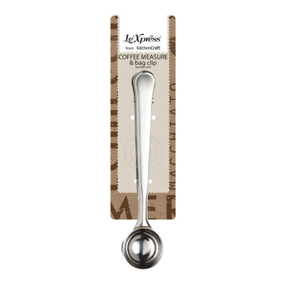 KitchenCraft Coffee Measure and Bag Clip - KCCOFCLIP