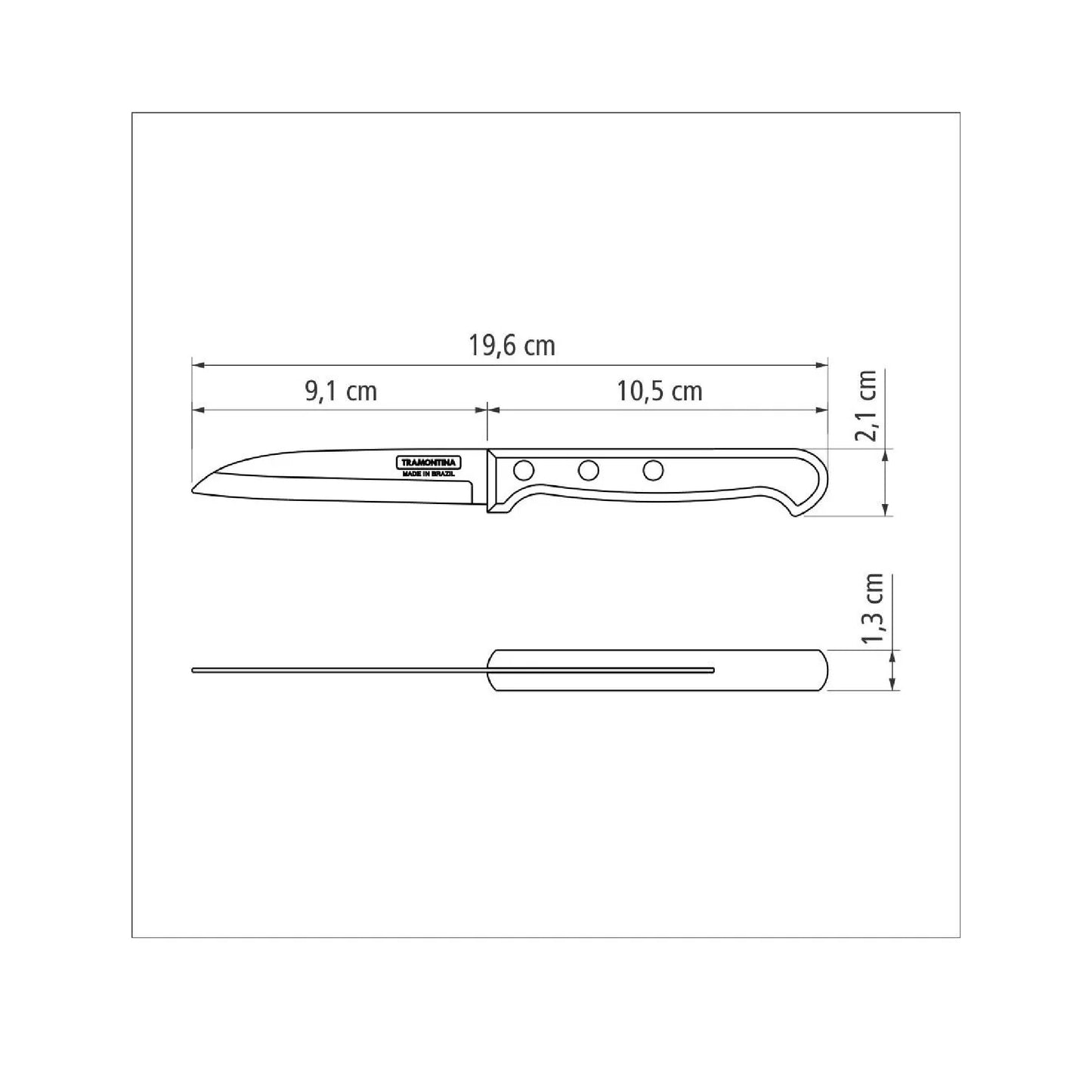 Tramontina Fruit and Vegetable Knife 3 Inch - 21121173