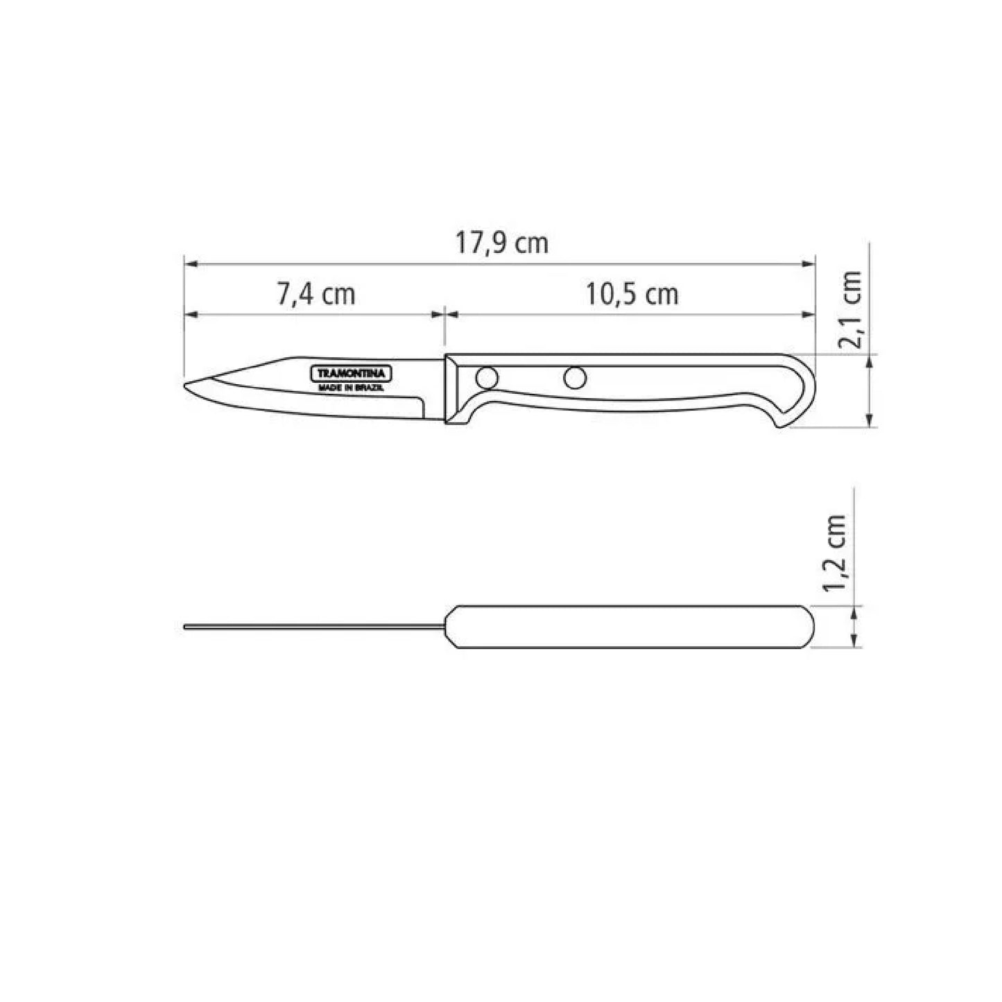 Tramontina 3 Inch Vegetable & Fruit Knife - 23850103