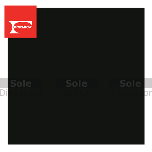 Formica Black General Purpose Laminate Sheet, 1220mm x 2440mm 1mm Thickness Gloss Finish - PP0909HG