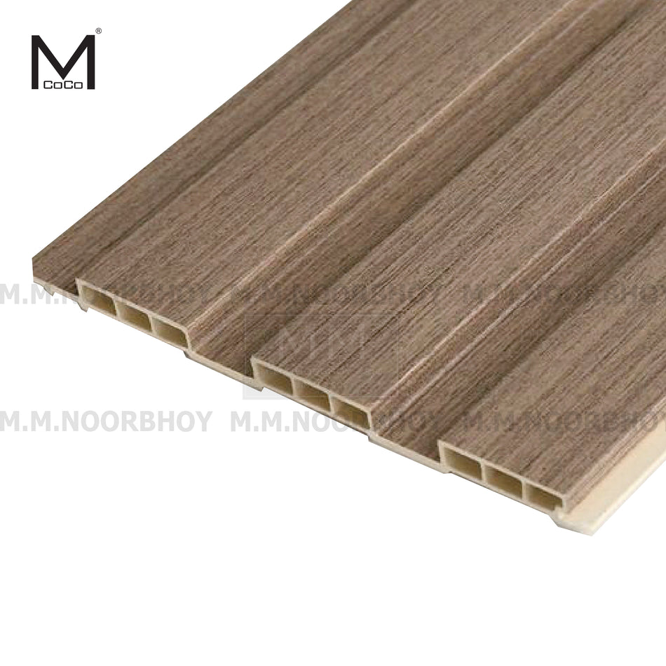 Mcoco WPC Fluted Wall Panel Milan Oak (84x) Color 195*3000mm - MCO/WP/M204/MX025
