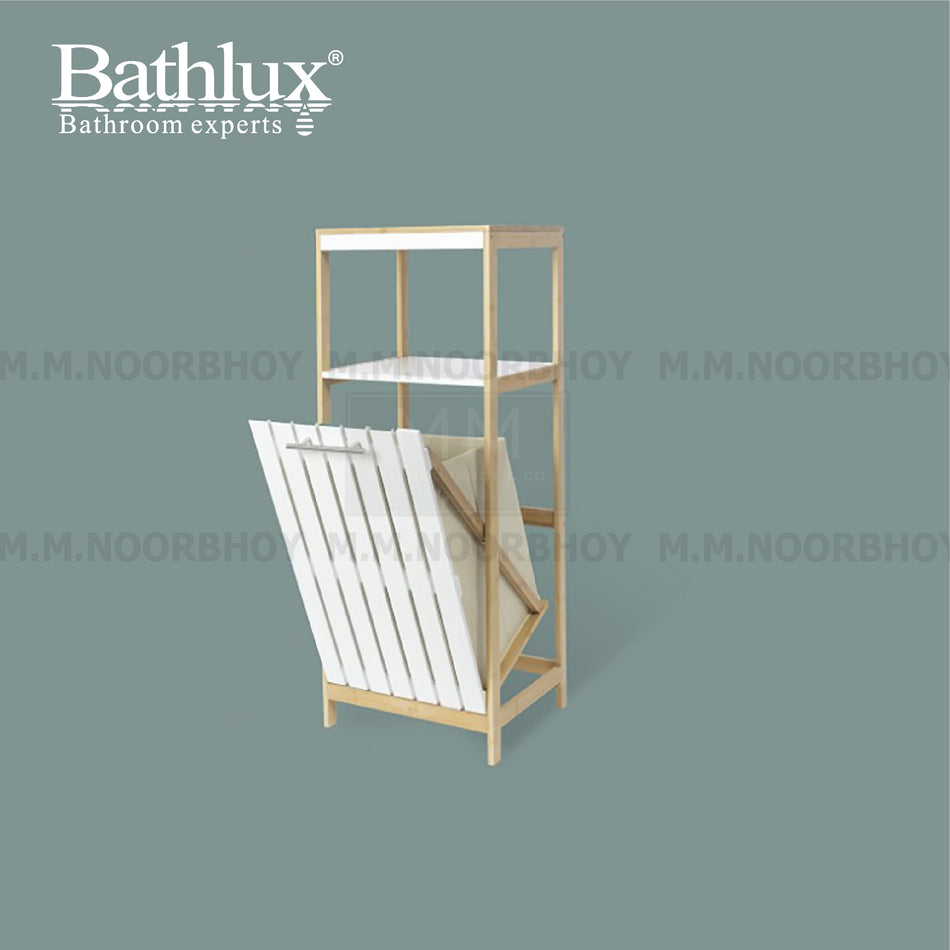 Bathlux Bathroom Storage Cabinet with Shelf White and Beige Color - BLX/SC/50850