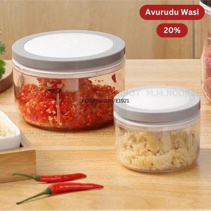 Multi Functional Food Processor Medium and Large Grey Color Each - ECO/HW/GRY/E192