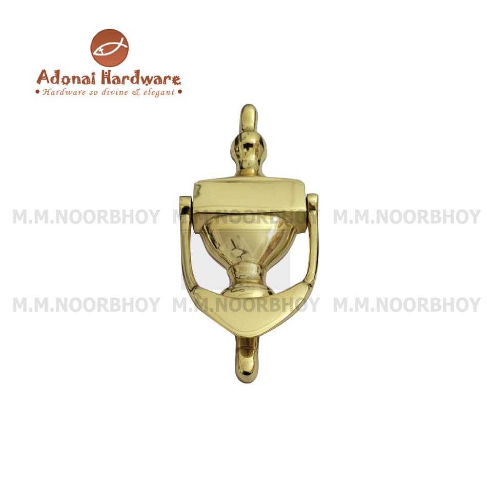 Mcoco "Dodai" Door Knocker Brass Antique Brass & Polished Brass  - AH-6"-DOD-DKN-014-BR