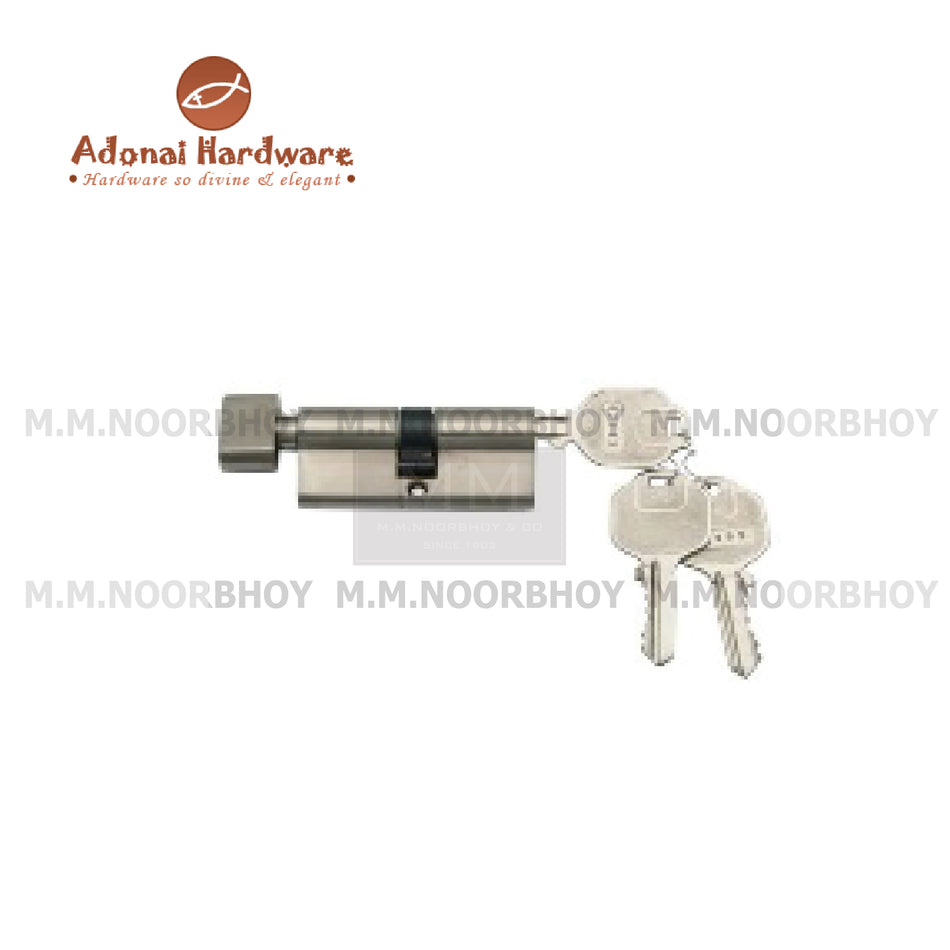 Adonai 70mm MAB Finish One Side Key and Other Side Knob Cylinder Each - AH-70-TNKCY-MAB