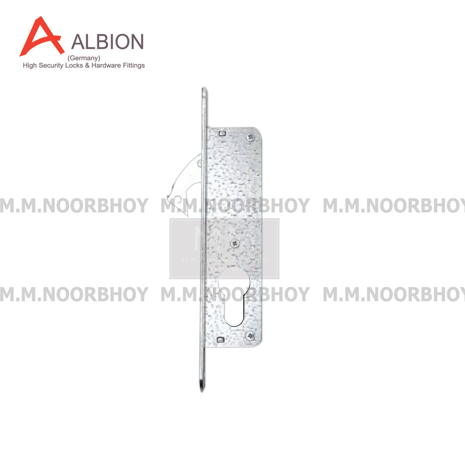 Albion Narrow Stile Sliding Hook Lock Body , 20mm Backset Stainless Steel Finish - AH.AHL64802018