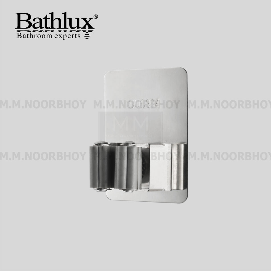 Bathlux Self Adhesive Wall Mounted Mop Clip Stainless Steel - BLX/MHK/SS/30406