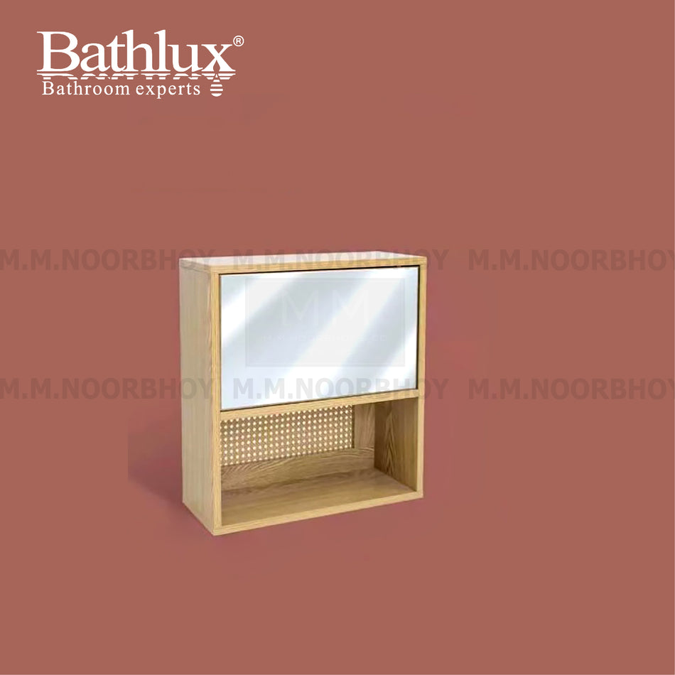 Bathlux Bathroom Wall Mounted Cabinet with Mirror Haze Beige Barley Color - BLX/BCW/50835