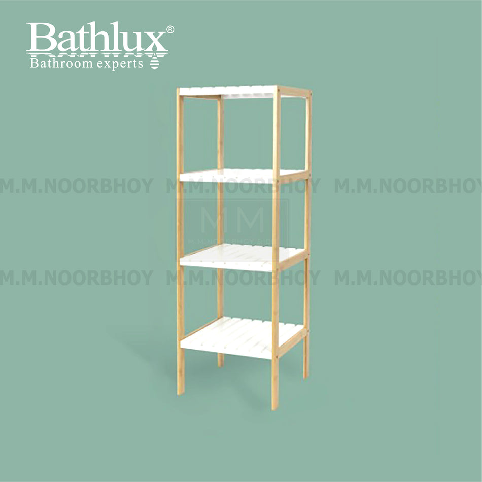 Bathlux Bathroom Rack with MDF and Bamboo Material Beige Color - BLX/SR/50860