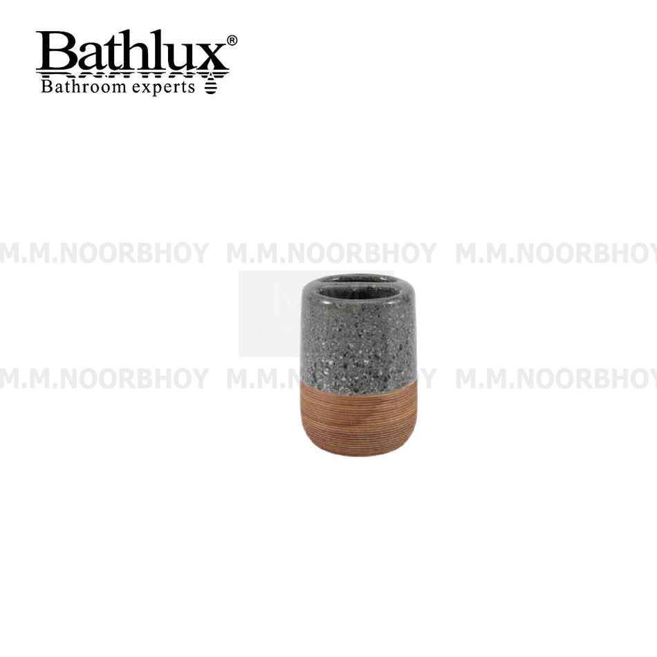 Bathlux Tooth Brush Holder Material Creamic with Grey Color - BLX/SD/GY/71382