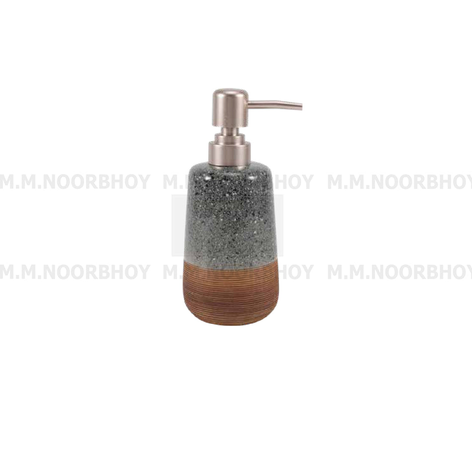 Soap and Shampoo Dispenser Ceramic Material with Grey Color - BLX/SD/GY/71381