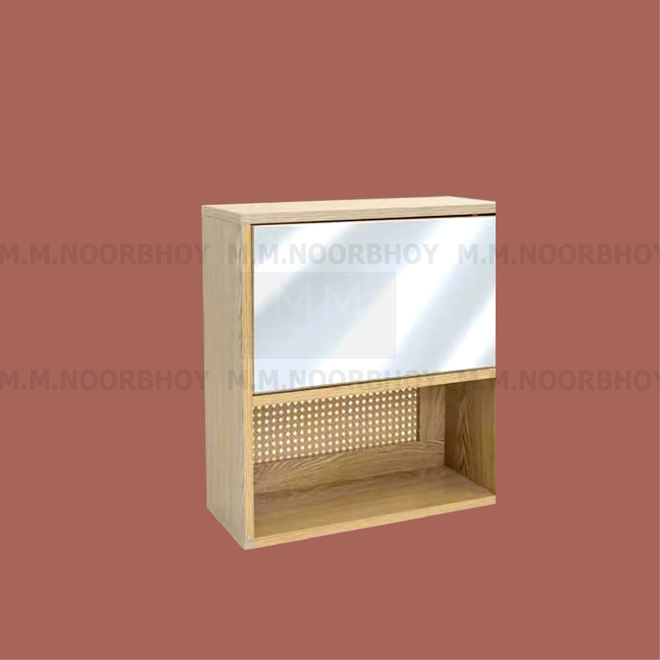 Bathroom Wall Mounted Cabinet with Mirror Haze Beige Barley Color - BLX/BCW/50835