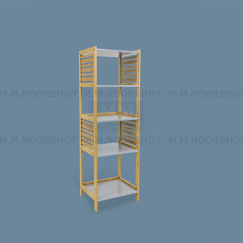 Rack with Size 36X30X115.5cm White and Beige Color - BLX/BR/50843