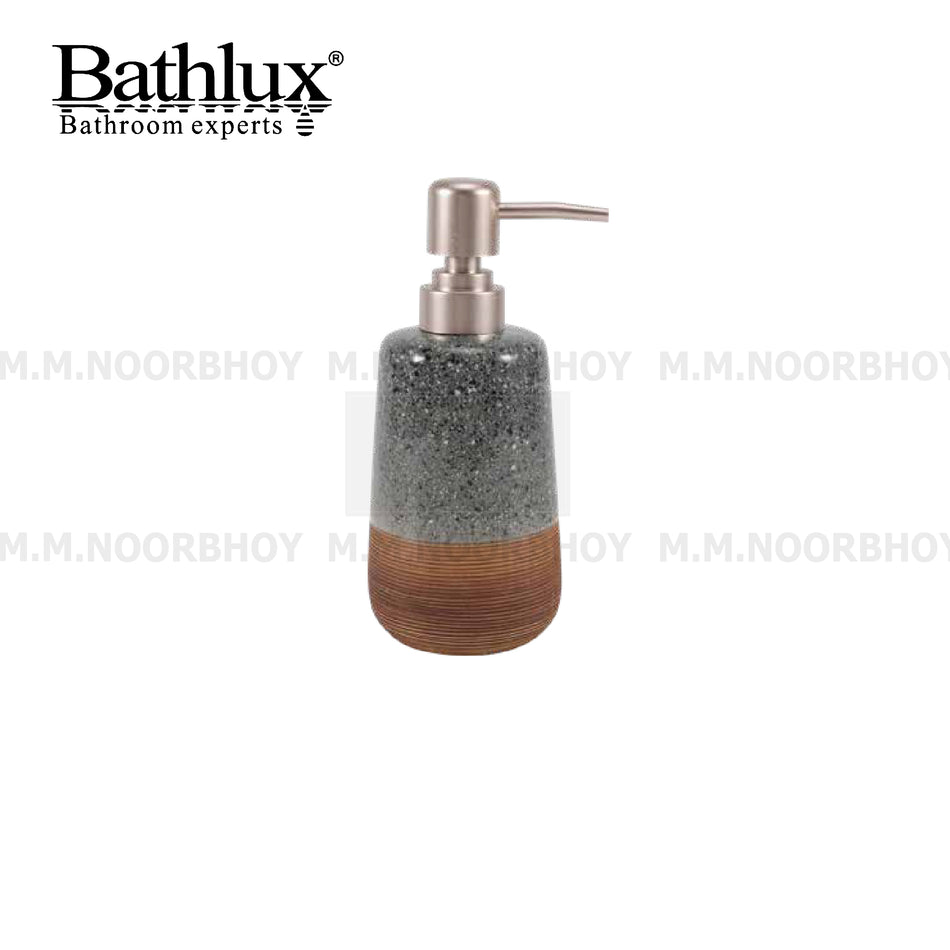 Bathlux Soap and Shampoo Dispenser Ceramic Material with Grey Color - BLX/SD/GY/71381