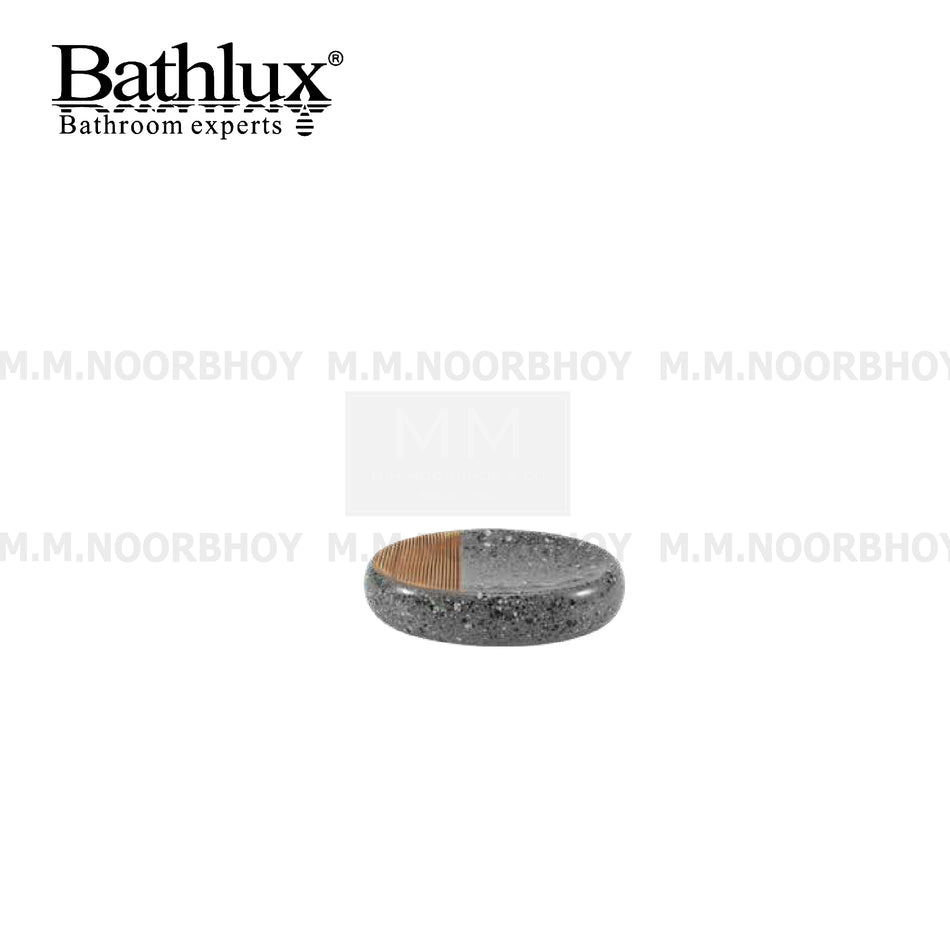 Bathlux Soap Dish Ceramic Material with Grey Color -  BLX/SD/GY/71384