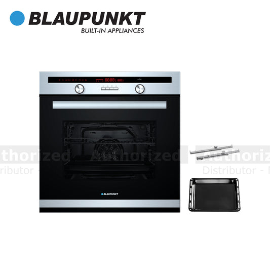 Blaupunkt Built-In Electric Oven With 8 Heating Types, Dimensions 59.5x59.5x57.5cm, 75 Liter Black - BLAU5B36N0250GB