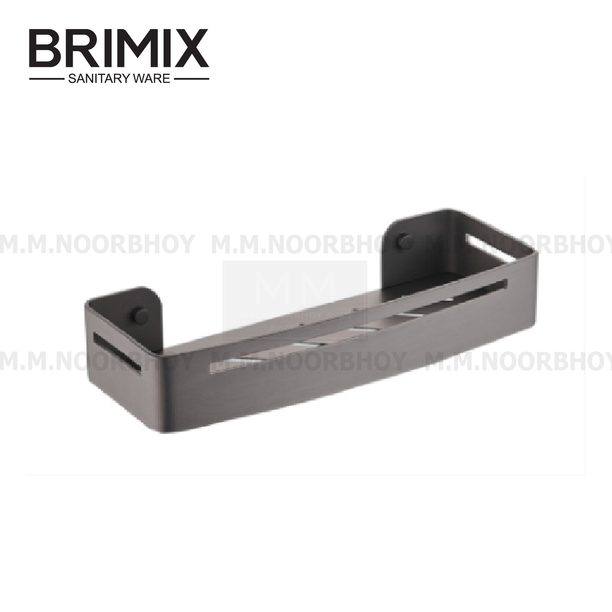 Brimix Single Shelf Corner Rack Aluminum Square Design Gunmetal Grey F ...