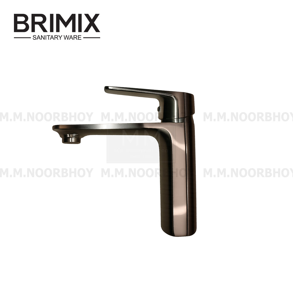 Brimix Brass Basin Mixer Faucet Matt SS Finish - YI-BRI/FAU/SS/55365L