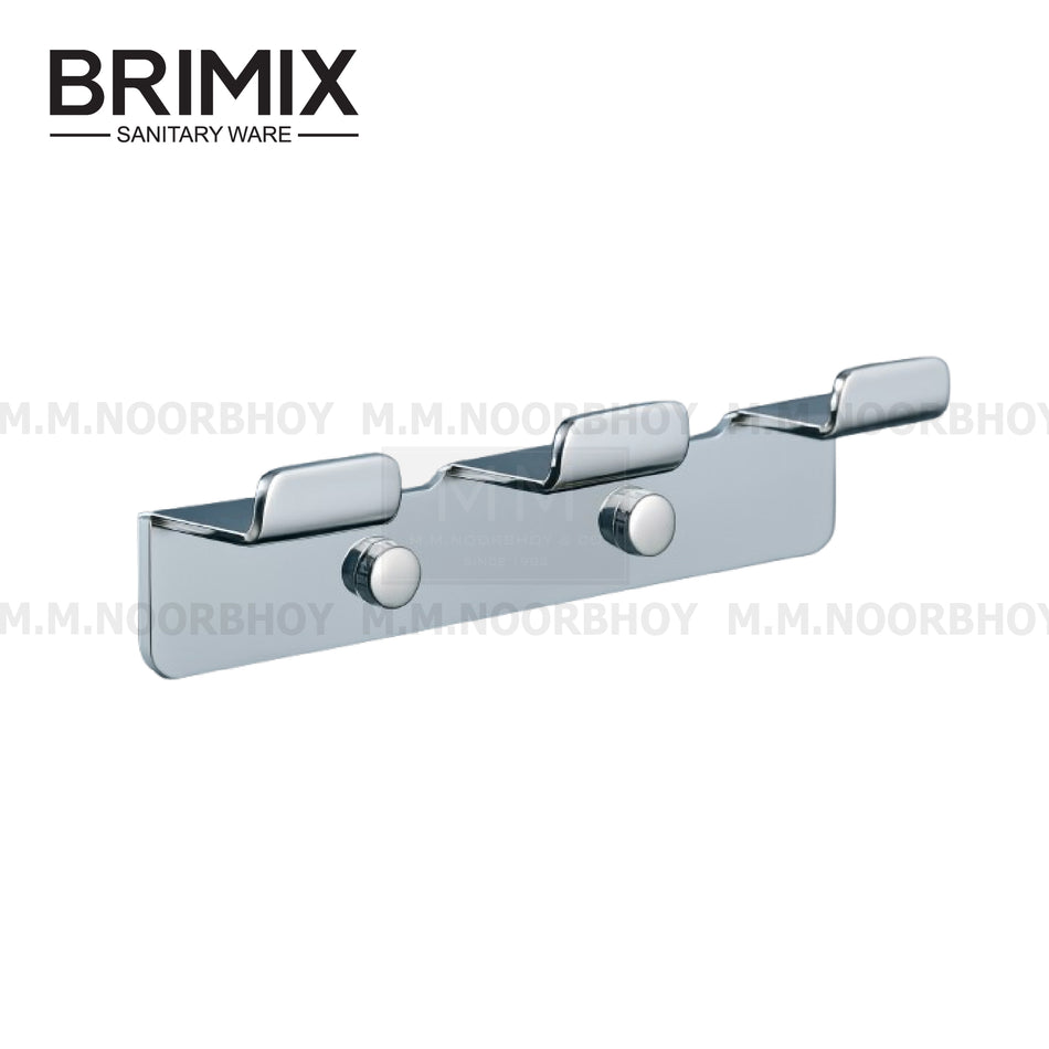 Brimix Three Hook Stainless Steel CP Finish - YI-BRI/HK/YG064D-3