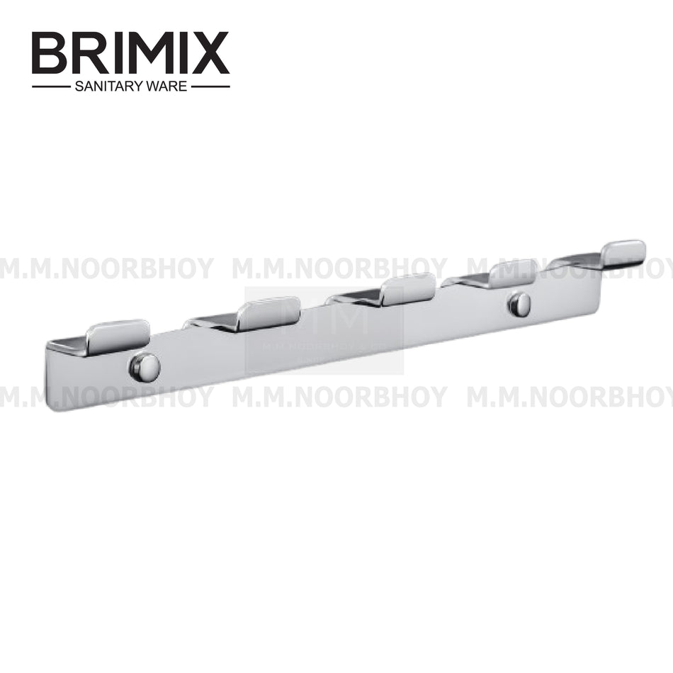 Brimix Five Hooks Stainless Steel CP and GG Finish - YI-BRI/HK/YG064D-5