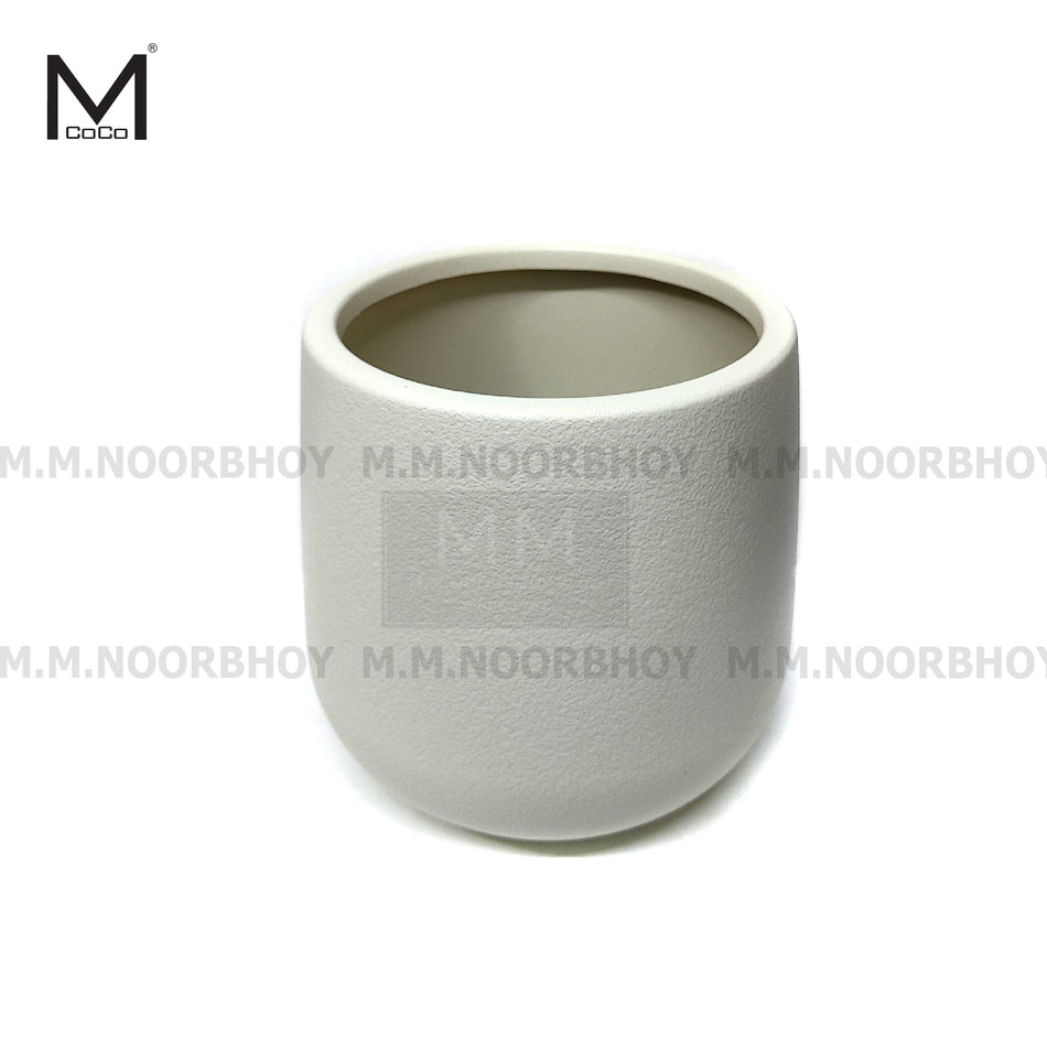 Mcoco Plastic Plant Pot for Indoor and Outdoor Usage Rice White Color - MCO/PP/RW/C23018