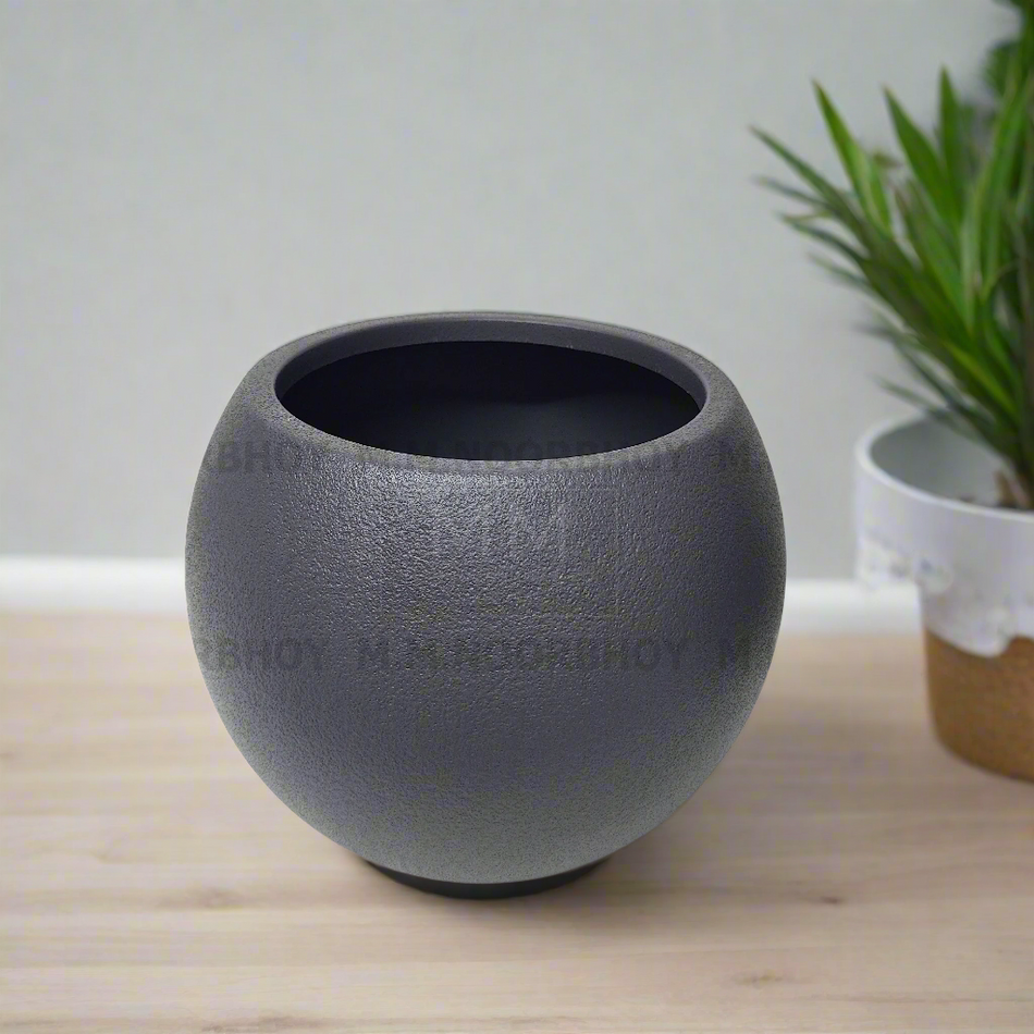 Mcoco Plastic Plan Pot for Indoor and Outdoor Dark Gray Color - MCO/PP/DG/C23187