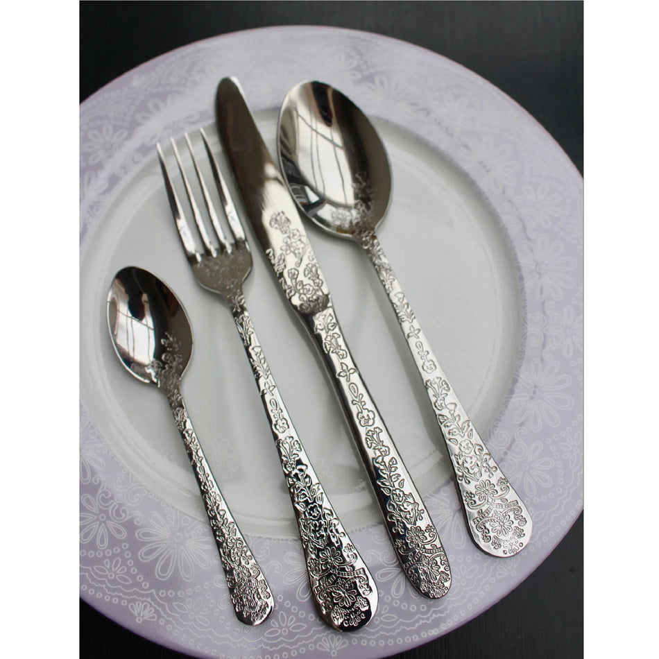 Fireworks KitchenCraft Etched Cutlery Set 16 Piece - C000113