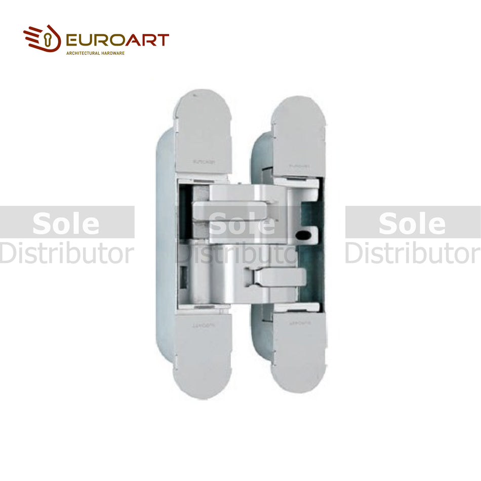 EuroArt 3D Concealed Hinge Satin Stainless Steel Finish - ED360/SSS