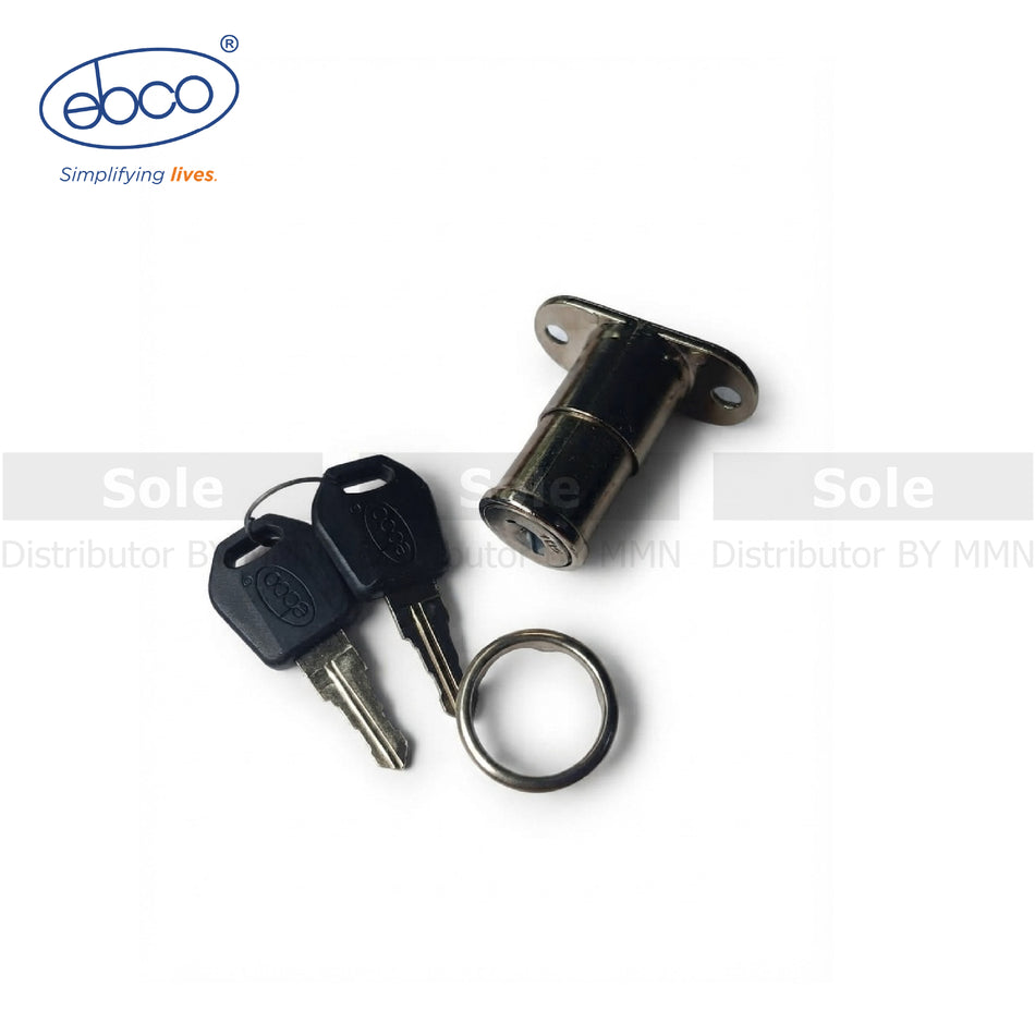 Ebco Nickel Plated Push Lock-22mm - EBCO/PL/EMPT1-22