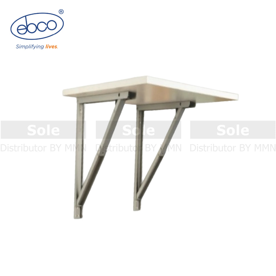 Ebco Grey 300mm, 400mm, 500mm Foldable Table Brackets - EBCO/TB30.300GREY / EBCO/TB40.400GREY / EBCO/TB50.500GREY