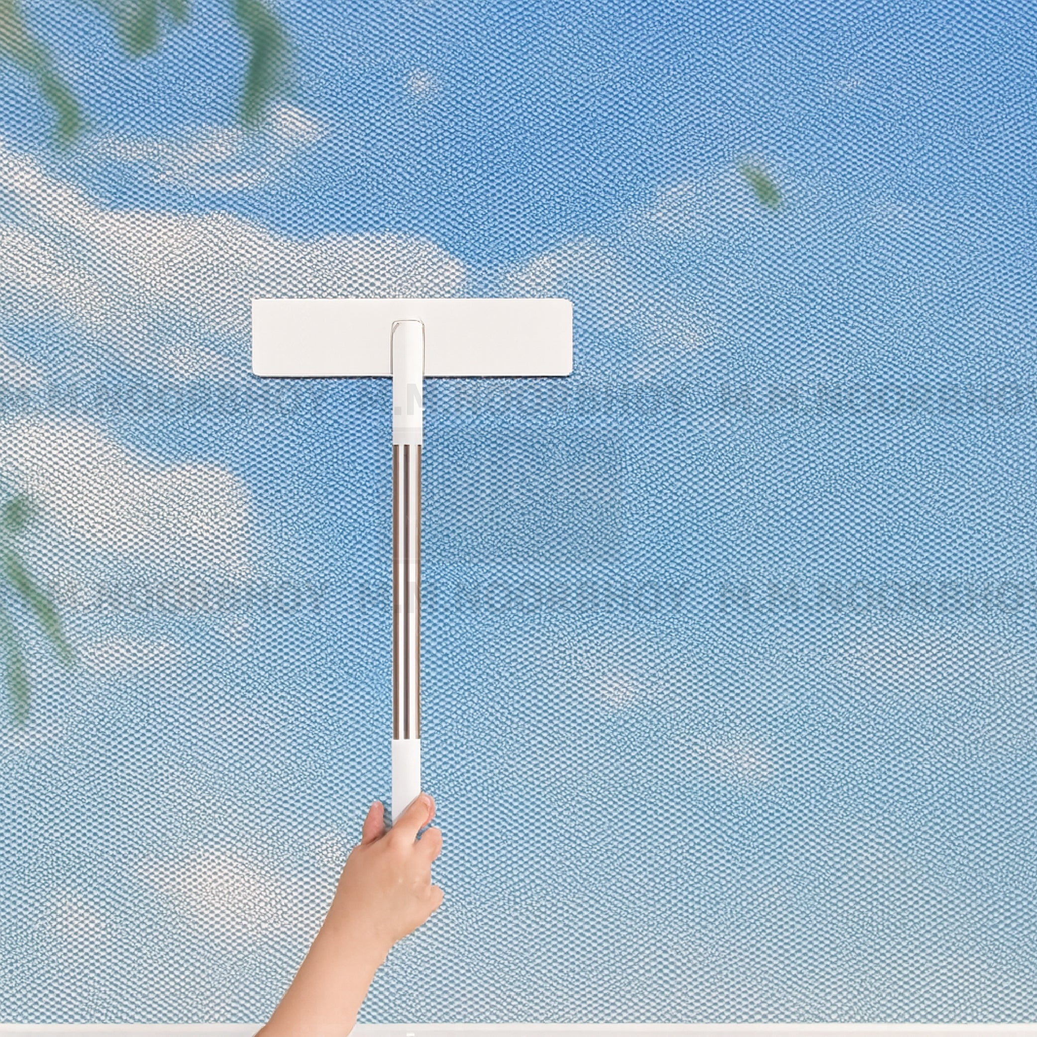 Window Screen Brush with Short Handle