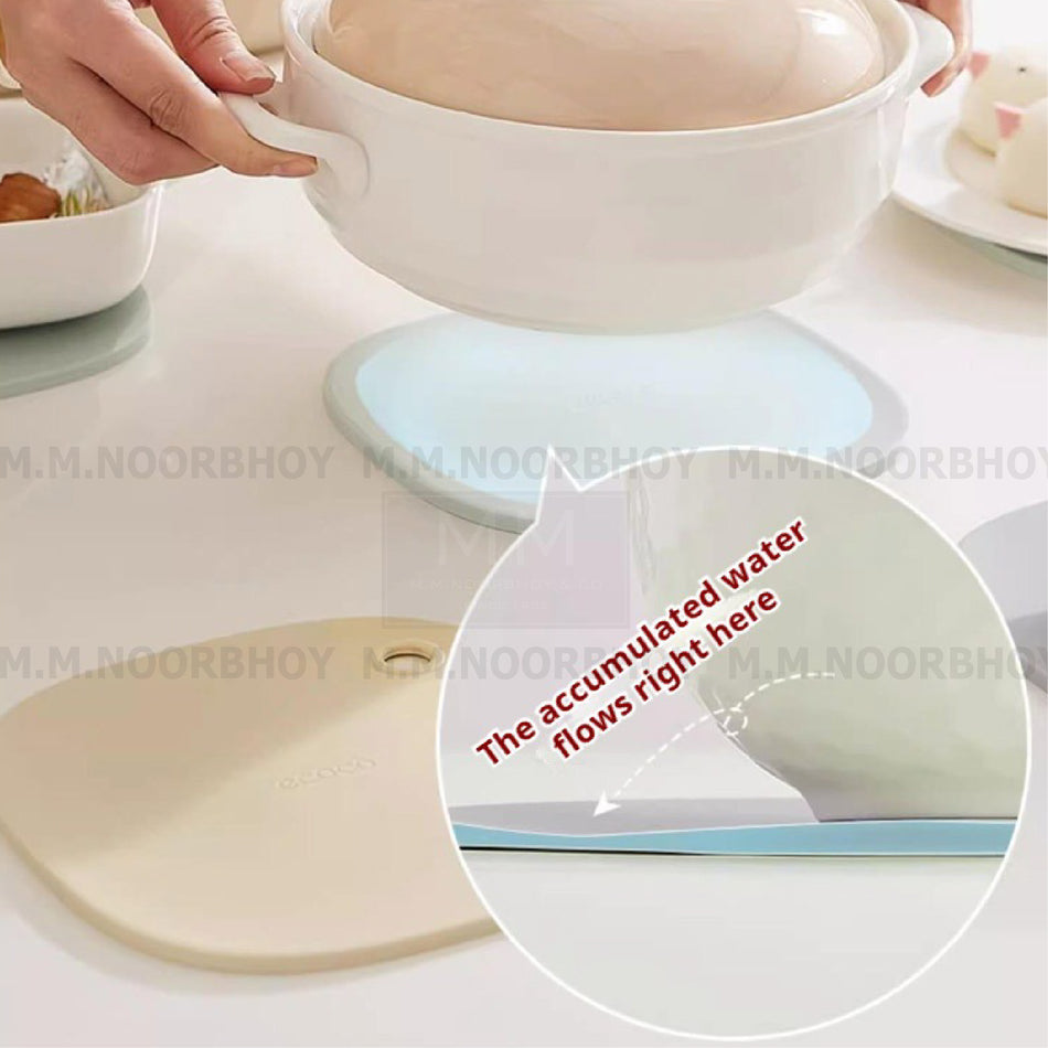 Silicone Table Heat Insulation Pad Thickened Anti-Scalding High Temperature Resistant Bowl - ECO/HW/GRY/E2253