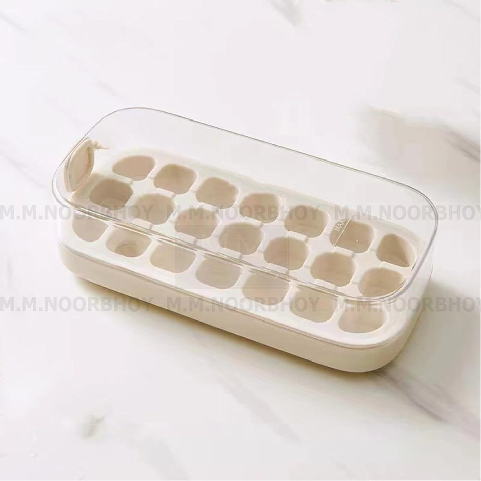 Ice Cube Tray with Lid 21 grids White Color Each - ECO/HW/WHT/E2315