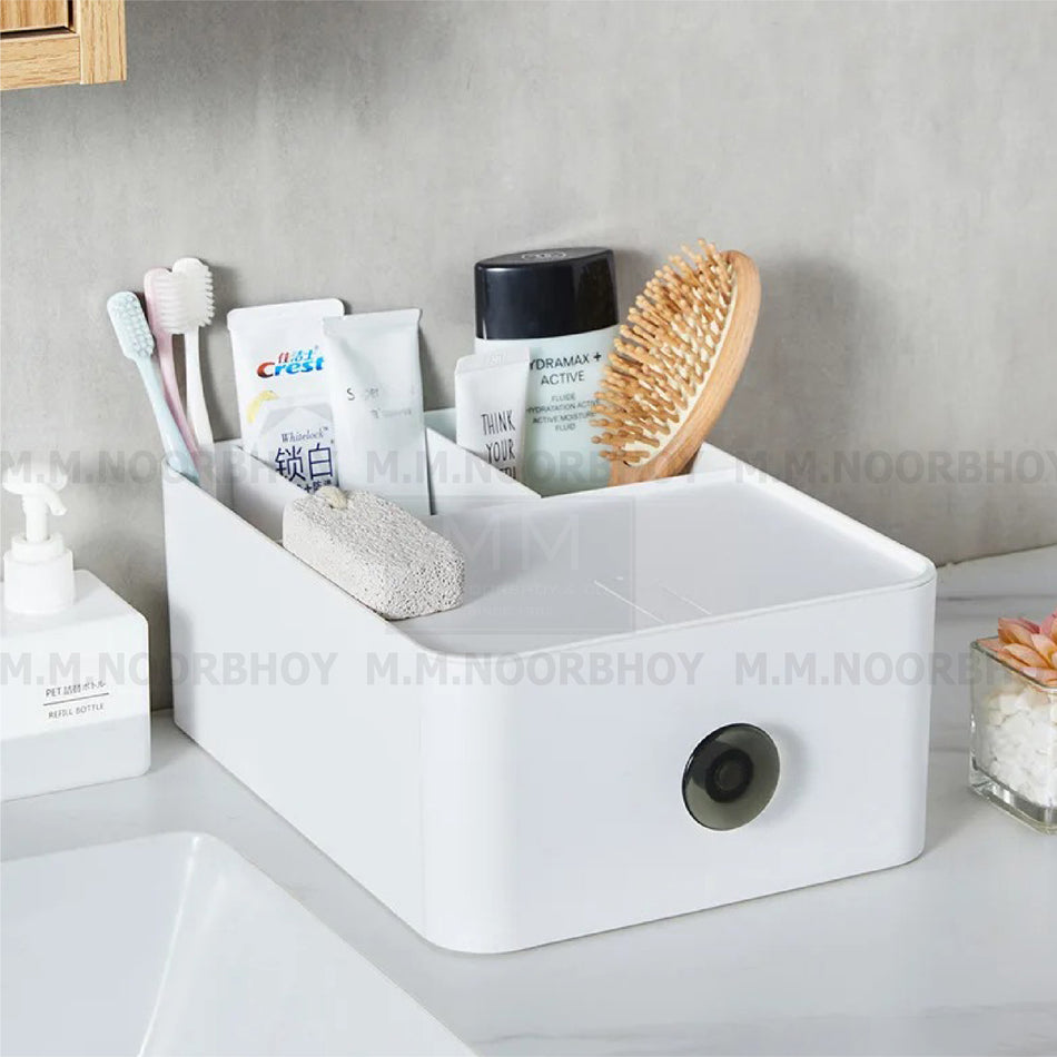 Multipurpose Drawer Type Desktop Storage Box Grey Color - ECO/HW/GRY/E2334