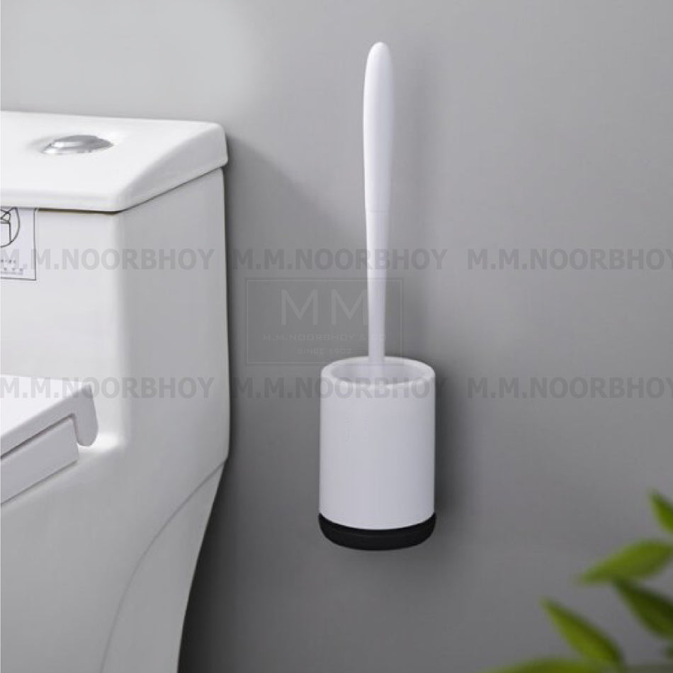 Mcoco Wall Mounted Toilet Brush with Holder Grey Color Finish -  ECO/HW/GRY/E1803