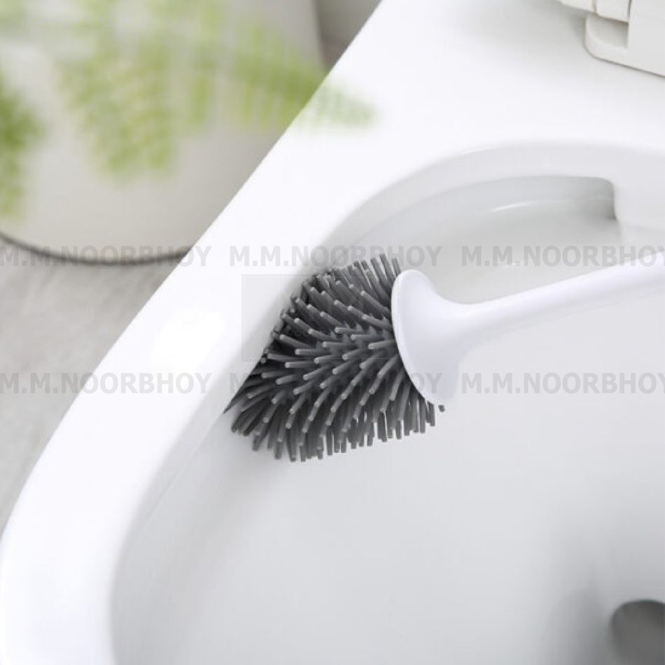 Mcoco Wall Mounted Toilet Brush with Holder Grey Color Finish -  ECO/HW/GRY/E1803
