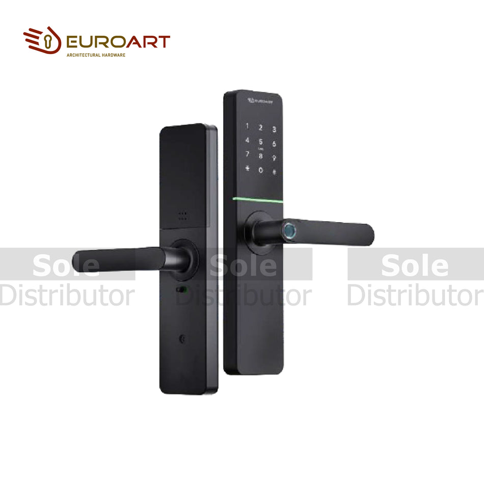 Euroart EA110 Digital Lock with Fingerprint, Pin Code, Card and Mechanical Override. With Childlock Feature. Panic Exit - Each - EA110
