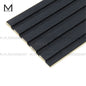 Mcoco WPC Fluted Wall Panel Brushed Black (75x) Color - 195*3000MM - WP195DCC-BB