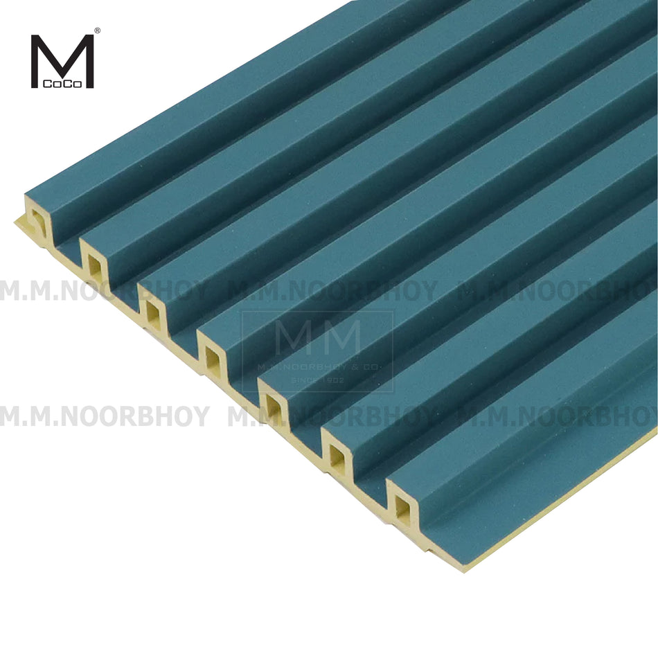 Mcoco WPC Fluted Wall Panel Blue Color - MCO/WP/M148/FG05