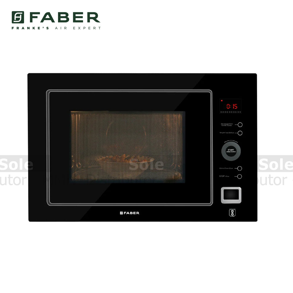 Faber Microwave FBIMWO 25L Black and White Finish 25L Capacity 10 Menus - FB/MWO/BW/25L/131.0323.640